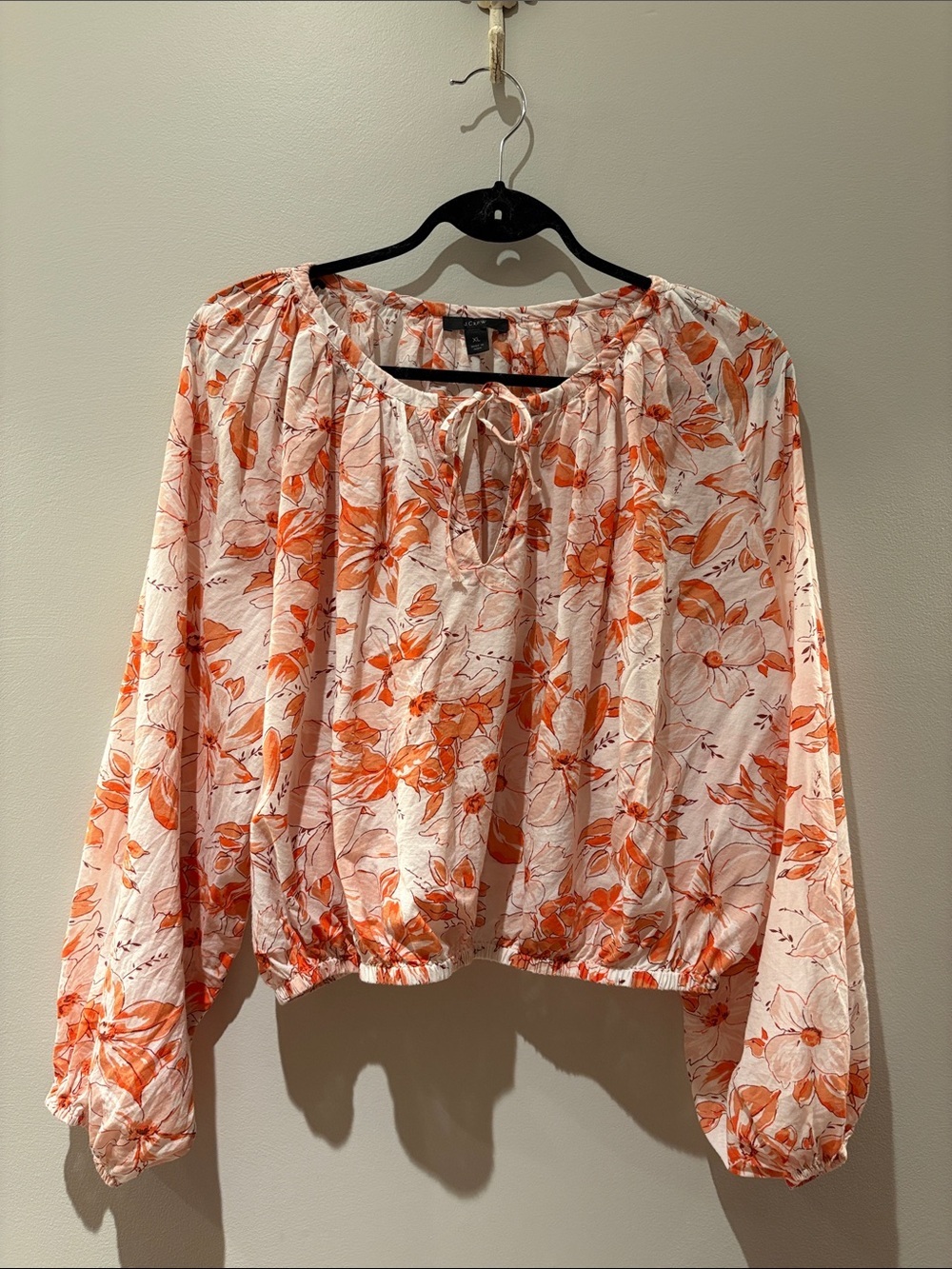 J. Crew Floral Peach & Orange Top ($135) - Picture 2 of 9
